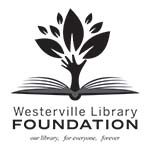 Westerville Library Foundation logo of an open book