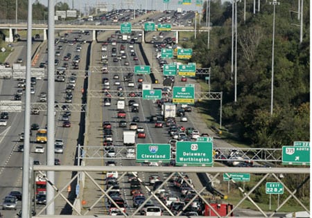 I-270 with cars