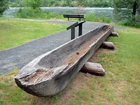 Dug out canoe