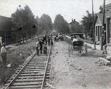 History of Transportation-Trolley-tracks