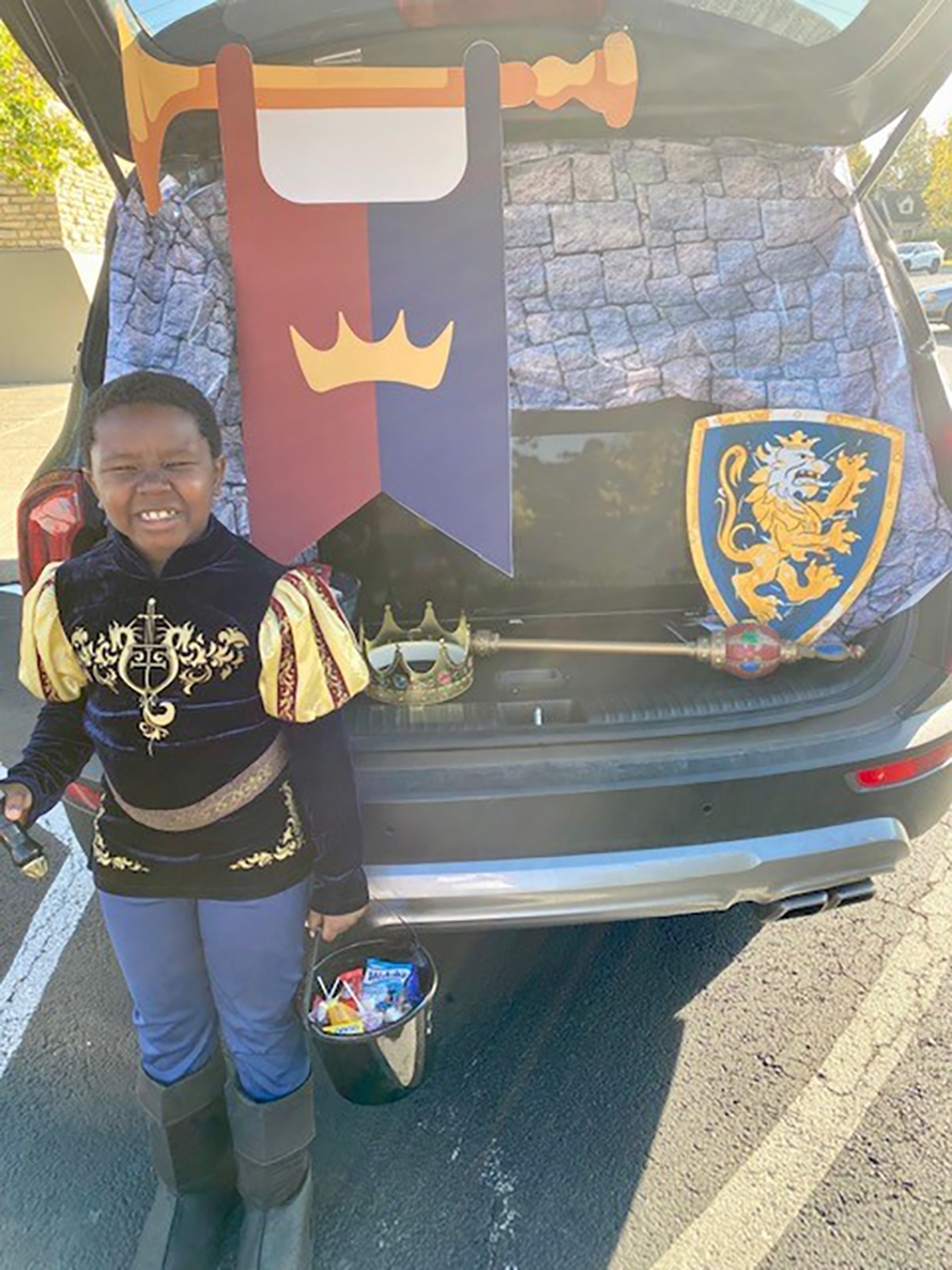 Heather printed a Trunk or Treat castle! Westerville Public Library